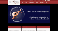 Desktop Screenshot of indianapoliscityballet.org